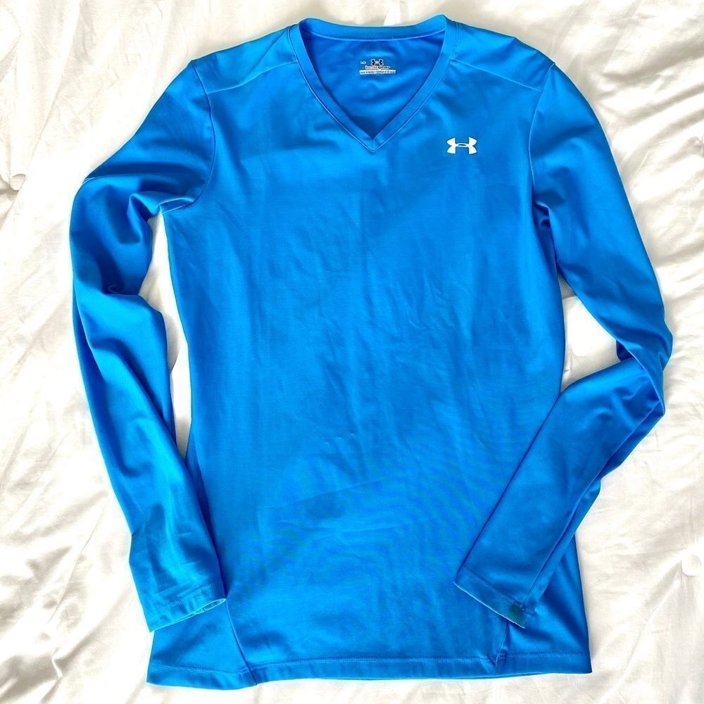 Girls Under Armour Long Sleeve Athletic Top Blue